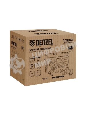Электрогенератор бензиновый Denzel PS-120EAD-3, 12 кВт, 110 дБ, 180 кг