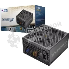 Блок питания Super Flower Power Supply Leadex III Gold SF-850F14GE(GL), 850W, ATX 3.1, 140мм, 8xSATA, 3xPCI-E(6+2), 1x12VHPWR(12+4), APFC, 80 PLUS Gold, Full Modular