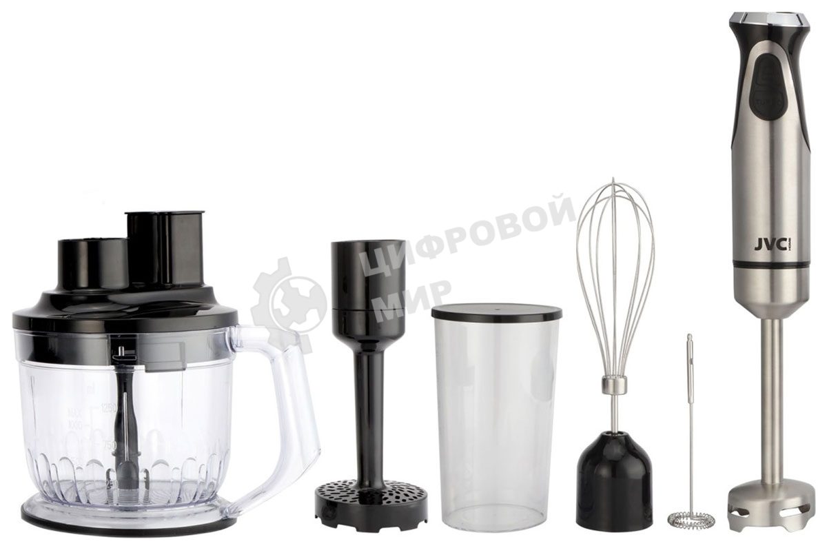 Блендер погружной JVC JK-HB5140 1500 Вт, серебристый/черный
