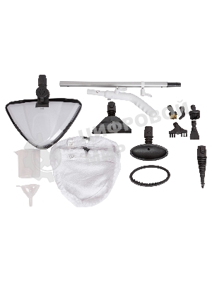 Паровая швабра SUPRA SMS-307, 1700Вт, белый/розовый