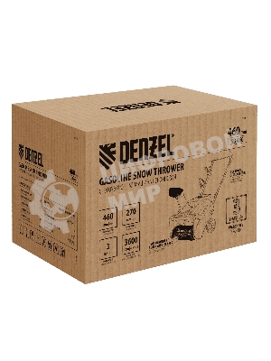 Бензиновая снегоуборочная машина Denzel SB 460 Sled, 99cc, лыжи ручной старт