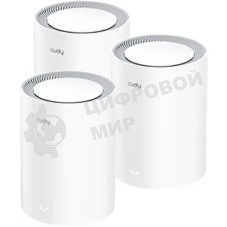 Бесшовный Mesh роутер Cudy M1800(3-Pack) AX1800 10/100/1000BASE-TX белый (упак.:3шт)