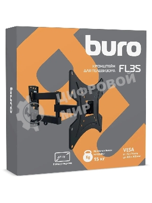 Кронштейн для телевизора Buro FL3S черный, 20