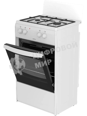 Плита комбинированная Darina S KM 521 300 W белый/черный, конфорок 2 шт, духовка 45 л, 50 см x 85 см x 45 см