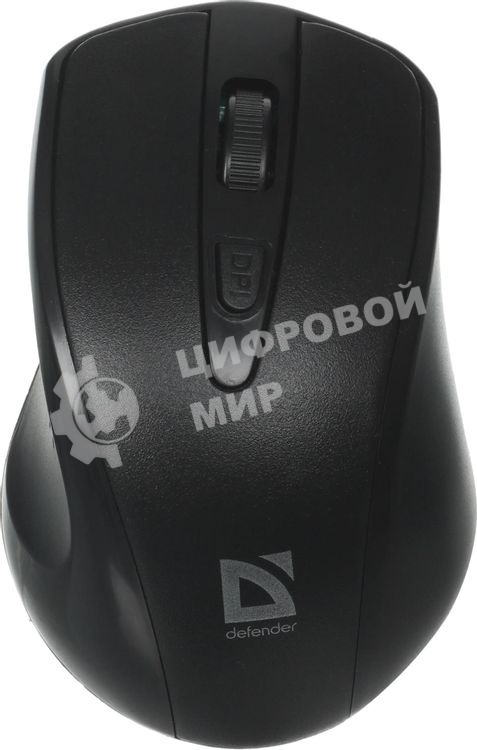 Мышь беспроводная Defender Datum MM-265 черный, 1600 dpi, радиоканал, USB, кнопки - 4