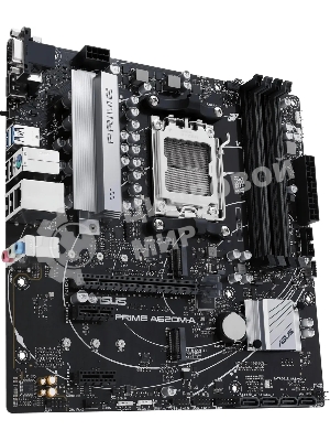 Материнская плата ASUS PRIME A620M-A-CSM, AM5, AMD A620, 2xDDR5, 4xSATA, 2xM.2, 1xPCI-E 4.0 x16, 1xHDMI, 1xDP, 1xVGA, 1x 1Gb LAN, 2xUSB-A 3.2 Gen 1, 4xUSB-A 2.0, 3x3.5 мм, 7.1, Micro-ATX