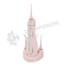 Ирригатор Polaris PWF 0201 розовый, от аккумулятора, 220 мл, 5 режимов