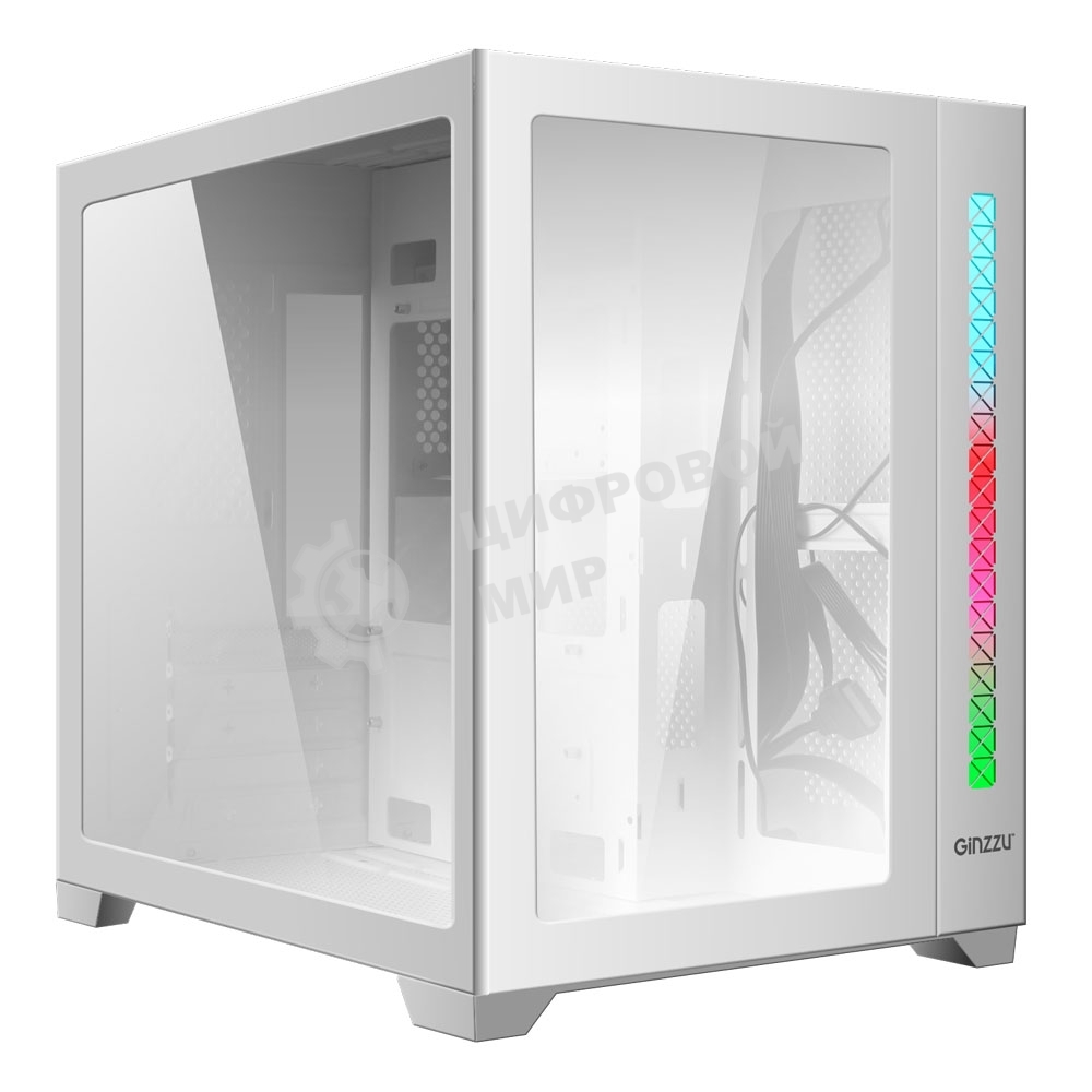 Компьютерный корпус Ginzzu V400 RGb белый