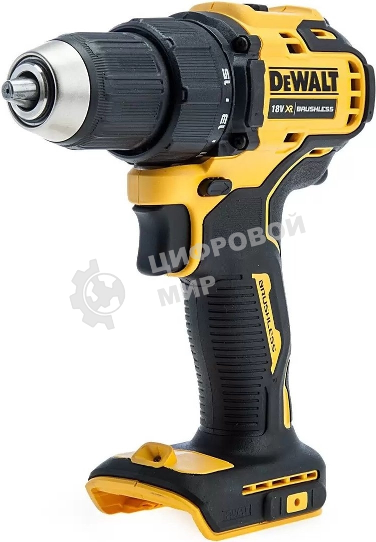 Дрель-шуруповерт DeWalt DCD708N-XJ, 18 В, 0 Ач, 65 Нм, щеточный