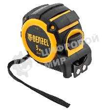 Рулетка Denzel 5 м х 32 мм, автоматич. фиксац., нейлон. покрытие, магнит. зацеп, двухстор. разметка