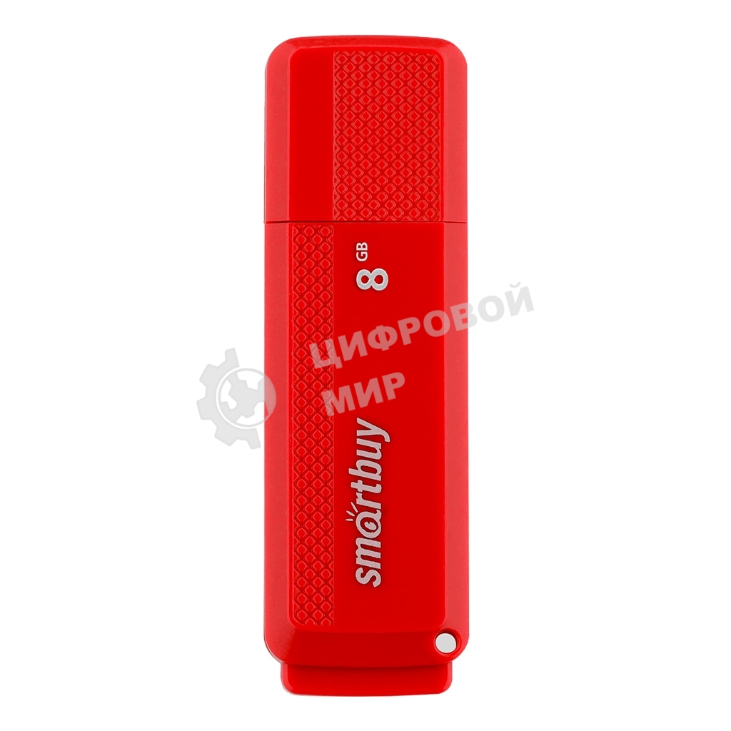 Флешка USB Smartbuy DOCK RED (SB8GBDK-R), 8Gb, USB 2.0, R/W 15/5, красный