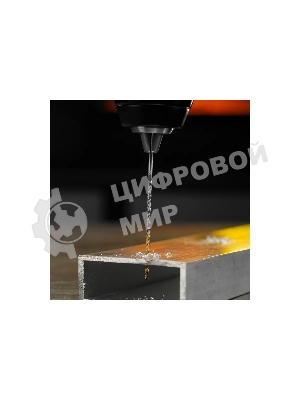 Сверло спиральное по металлу Denzel 2 х 86 мм Р6М5, Golden Tip, удлиненное, 2 шт.