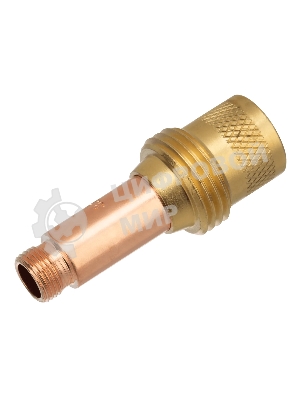 Держатель цанги Denzel с газовой линзой для электрода 2,4 мм, 2 шт