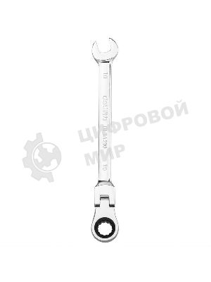 Набор комбинированных шарнирных ключей с трещоткой 8 шт Deli DL140208T Спецификация: 8,10,12,13,14,15,17,19мм. Сталь 40 Cr. Трещетка 50BV30 72Т.