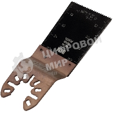 Насадка для МФИ Denzel режущая пазовая прямая, BiM, по металлу и дереву, 33 x 1,4 мм, мелкий зуб