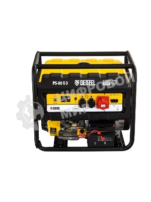 Электрогенератор бензиновый Denzel PS 80 E-3, 6.5 кВт, 85 дБ, 87 кг
