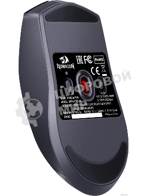 Мышь беспроводная Defender Redragon K1ng 4K Pro черный, 26000 dpi, радиоканал, Bluetooth, USB, кнопки - 5