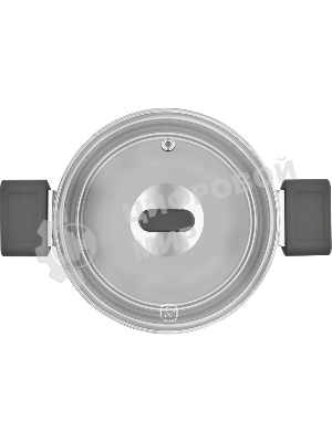 Кастрюля Rondell Quadro RDS-1597, 5.1 л, 24 см, с крышкой, сталь