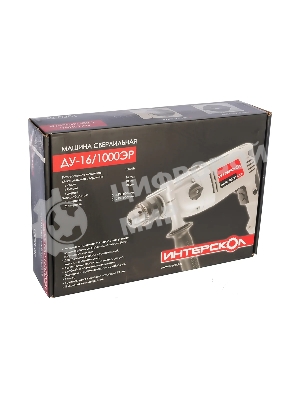 Дрель ударная Интерскол ДУ-16/1000ЭР 1000Вт патрон:кулачковый реверс