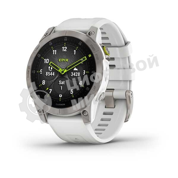 Умные часы Garmin Epix (Gen 2) Sapphire титановый белый 47мм