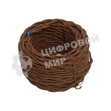 Провод Bironi B1-424-72-20 2*1,5 витой, коричневый матовый, 20 м