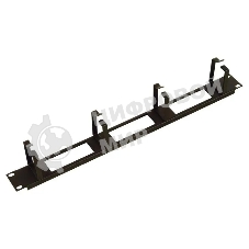 Горизонт. кабельный органайзер с окнами 19