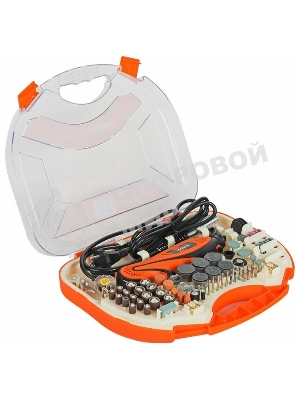 Прямошлифовальная машина (гравер) PATRIOT EE 111 с гибким валом, 140Вт, 210 насадок в комплекте, кейс