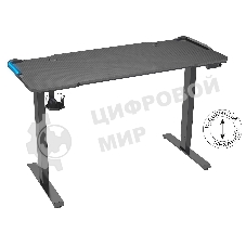 Стол игровой Cactus CS-EDL-GbK столешница МДФ черный, каркас черный