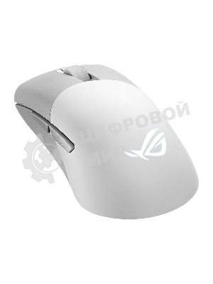 Мышь беспроводная/проводная ASUS ROG Keris Wireless AimPoint белый, 36000 dpi, радиоканал, Bluetooth, USB, кнопки - 5