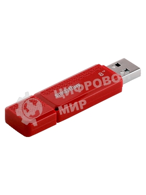 Флешка USB Smartbuy DOCK RED (SB8GBDK-R), 8Gb, USB 2.0, R/W 15/5, красный