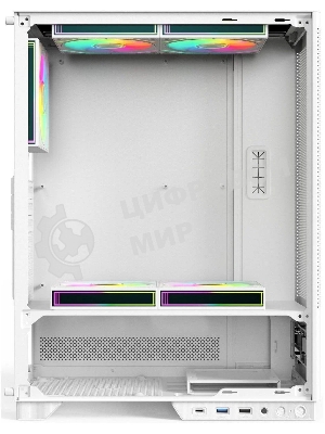 Компьютерный корпус ACD Citadel 108DW ATX, Type-C + 2 X USB ports + HD audio combo, Mesh, TG, белый