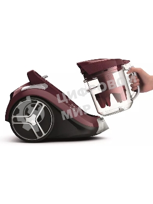 Пылесос Tefal Compact Power XXL TW4873EA, малиновый/черный, 550/550 Вт, уборка сухая, пылесборник контейнер 2.5 л