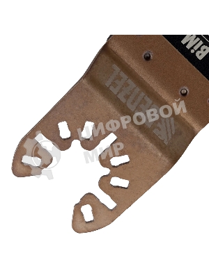 Насадка для МФИ Denzel режущая пазовая прямая, BiM, по металлу и дереву, 33 x 1,4 мм, мелкий зуб