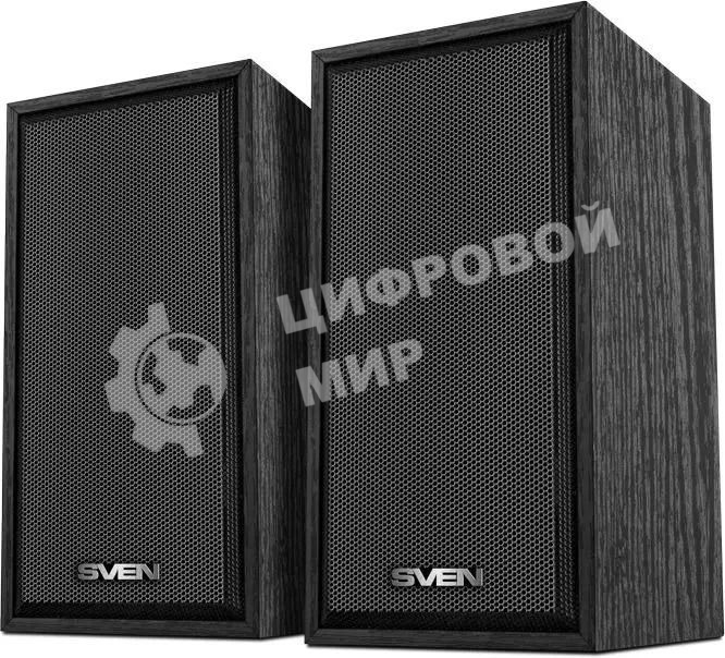 Акустическая система SVEN SPS-509 2.0 (2x3W, USB+БП) дерево, черный