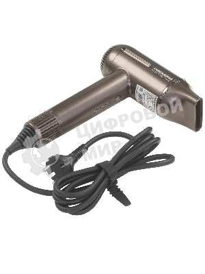 Фен Redmond HD1700 серый/коричневый, 1500 Вт, ионизация