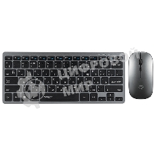 Комплект клавиатура+мышь Qumo Paragon K15/M21 беспроводной, USB, 1600 DPI, черный