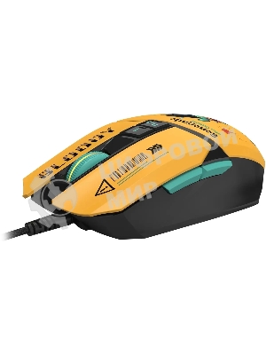 Мышь проводная A4Tech Bloody W63 Max Renegade желтый, 12000 dpi, USB, кнопки - 7