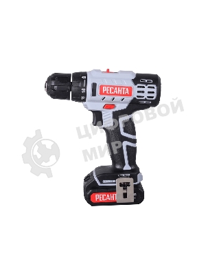 Дрель-шуруповерт Ресанта ДА-14-2Л, 14,4 В, 2 Ач, 45 Нм, щеточный