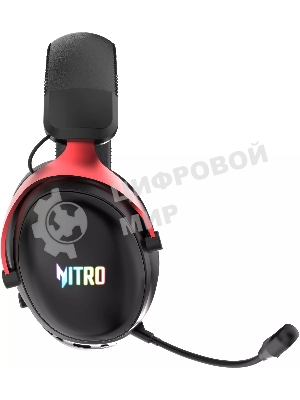 Гарнитура Acer OHR401 чёрный, беспроводная + проводная, USB/Bluetooth/mini jack 3.5 мм, до 55 ч, подсветка