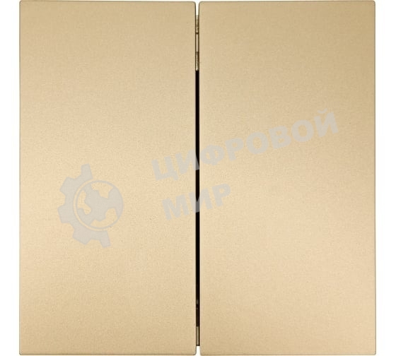 Выключатель 2-кл. СП ZIMA IP20 10А безвинт. зажим зол. LEZARD 704-3688-101QC