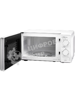 Микроволновая печь Hyundai HYM-M2044 белый, 20 л, 700 Вт, переключатели - поворотный механизм