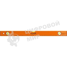 Уровень алюминиевый Sparta 600 мм, 3 глазка, желтый, линейка