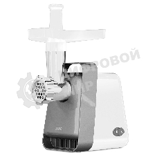 Мясорубка электрическая JVC JK-MG124 белый, 2000 Вт, 2.0 кг/мин, реверс, защита от перегрузки, насадки - 4