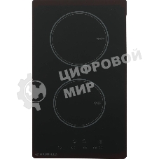 Индукционная варочная панель Maunfeld AVI292BK, конфорок: 2 шт., стеклокерамика, независимая, черный