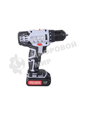 Дрель-шуруповерт Ресанта ДА-14-2Л, 14,4 В, 2 Ач, 45 Нм, щеточный