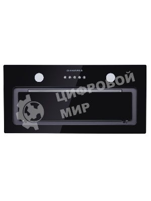 Вытяжка встраиваемая Maunfeld Trapeze 601GG черный, 60 см, 1150 куб. м/ч, 54 дБ