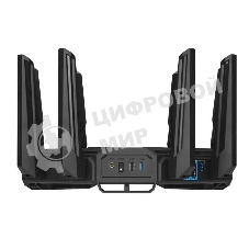 Маршрутизатор ASUS GT-BE19000, черный/красный, 90IG0850-MO9A0V