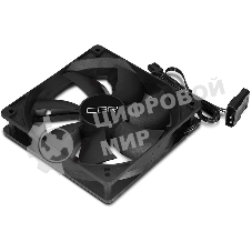 Вентилятор для корпуса CBR CBR-CF-8025-1600B черный, 80 мм, 1600 об/мин, 25 дБ, 3 pin