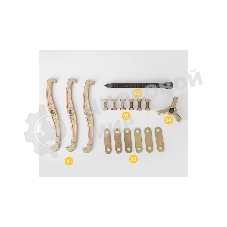 Съемник подшипников трехзахватный Deli DL-S6 150мм(рабочий ход болта), внешний диаметр 20-100мм, внутренний диаметр 45-135мм, сталь 45#