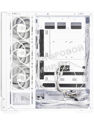 Компьютерный корпус ZALMAN P40 NAMU, ATX, белый, WINDOW, WOODEN ELEMENTS, 2xCombo(2.5” or 3.5”), 1xUSB TYPE-C, 2xUSB 3.0, SIDE 3x120мм ARGB, REAR 1x120мм ARGB